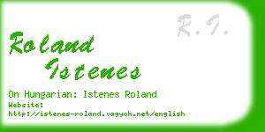 roland istenes business card